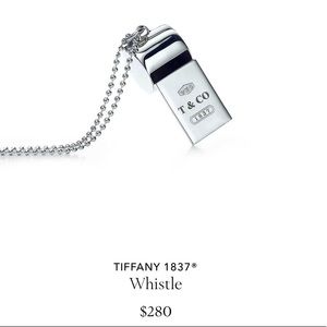 Tiffany Sterling Silver whistle necklace